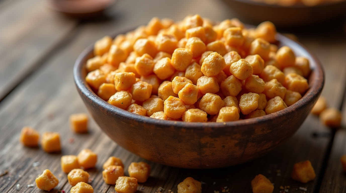 Roasted Makhana (Lotus Seeds) in a bowl, a healthy and crunchy snack.